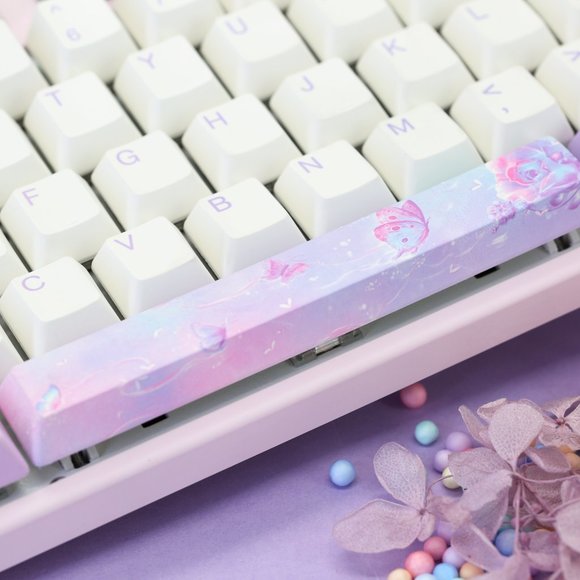Varmilo Pink & Purple Butterfly Mechanical Keyboard - Picture 14 of 16